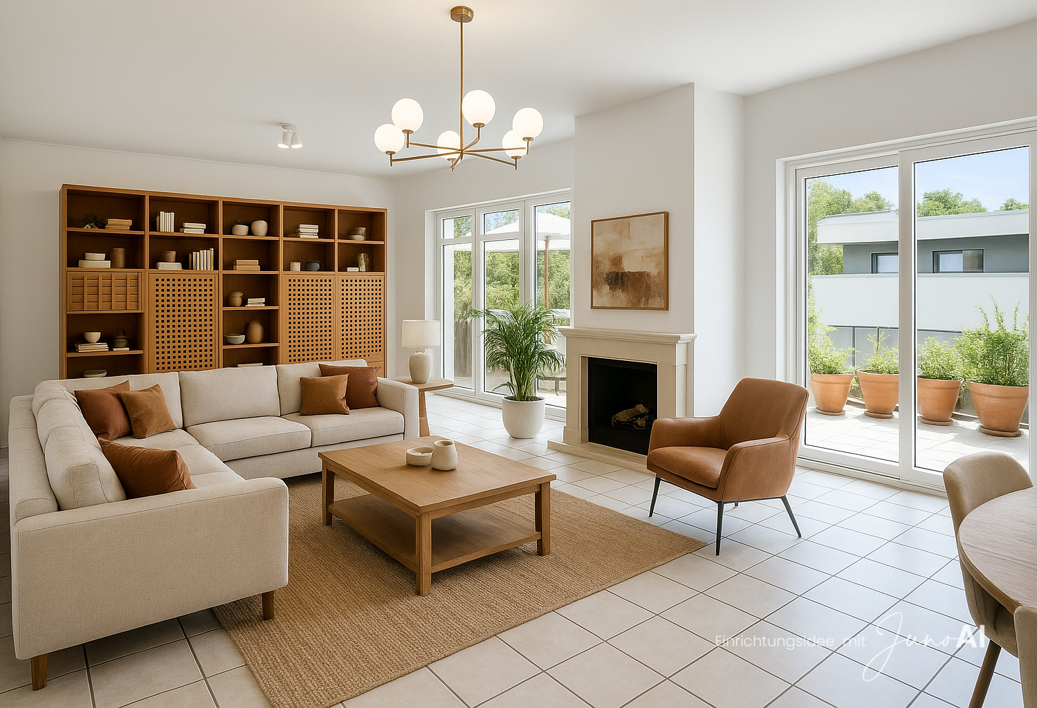 AI Staging Wohnzimmer