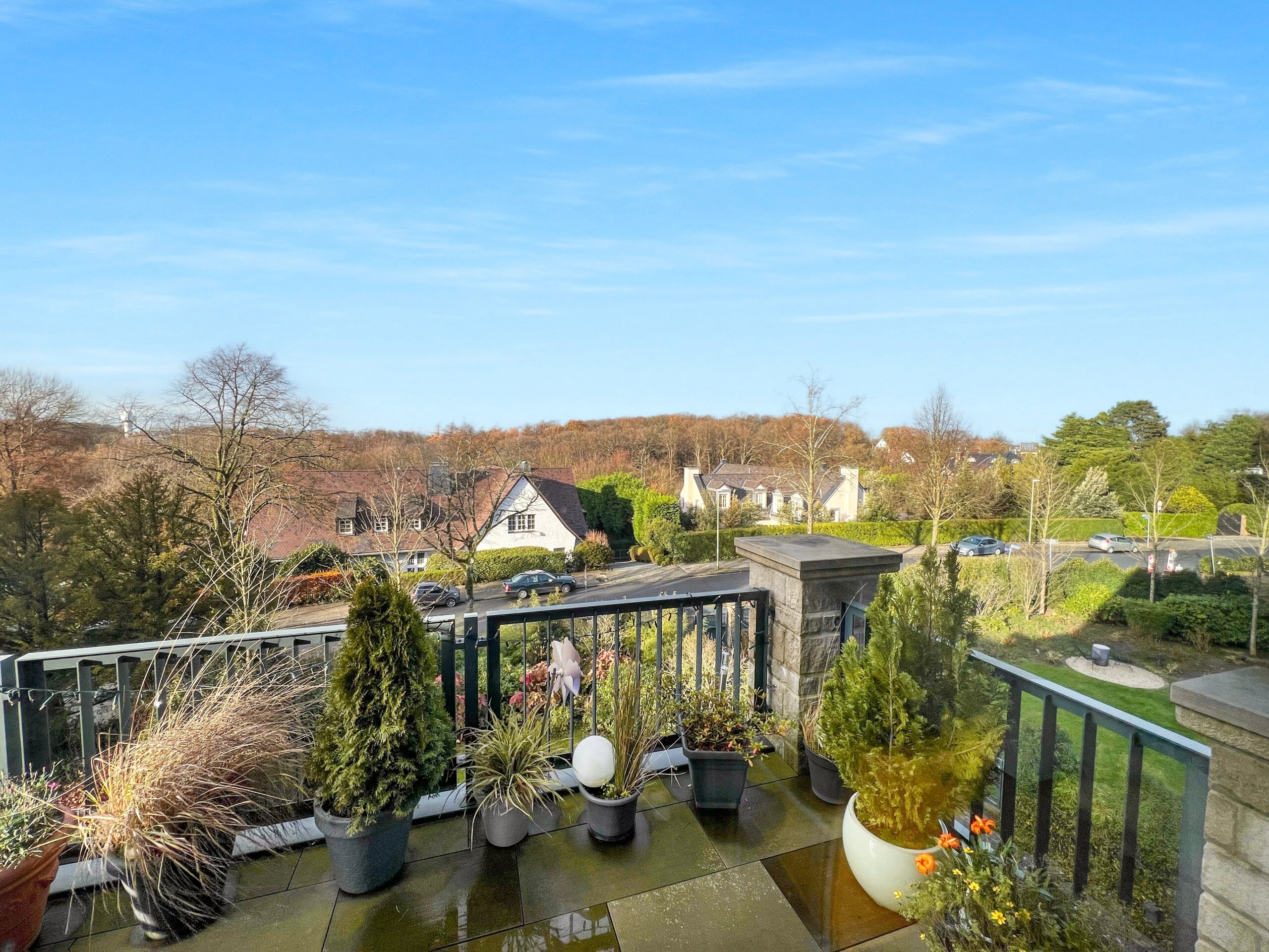 Blick vom Balkon