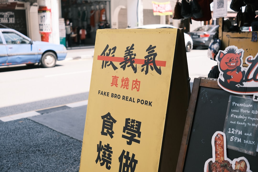 street food promotion sign example for restaurant guerilla marketing