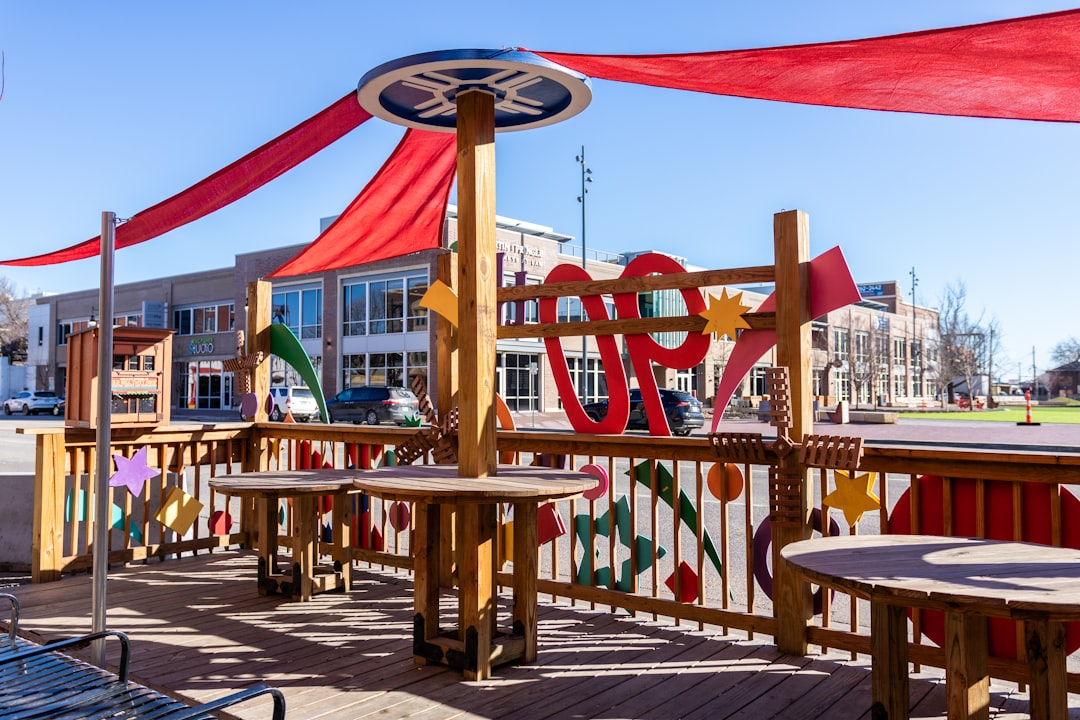 Outdoor restaurant seating area symbolizing sustainable and innovative design