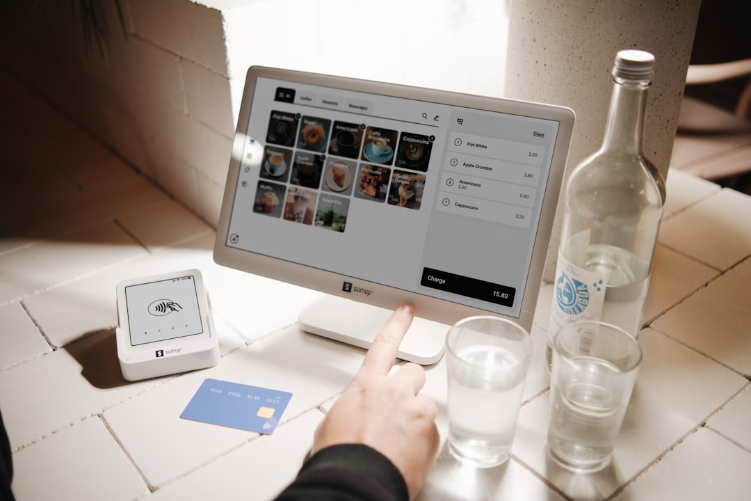 Modern point-of-sale system set up and ready to take orders in a restaurant