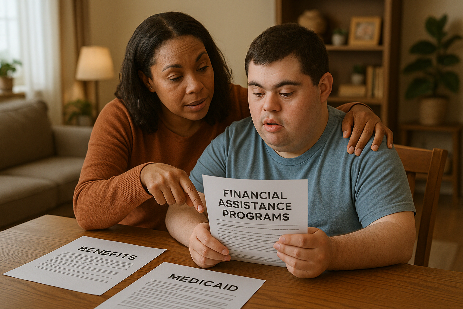 financial assistance for developmental disabilities
