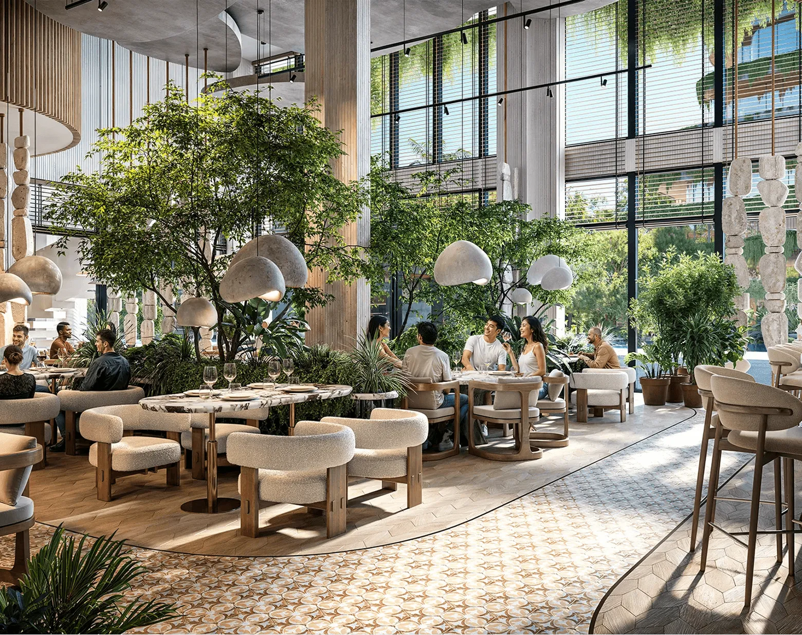 Commercial real estate exterior rendering - The View Pro