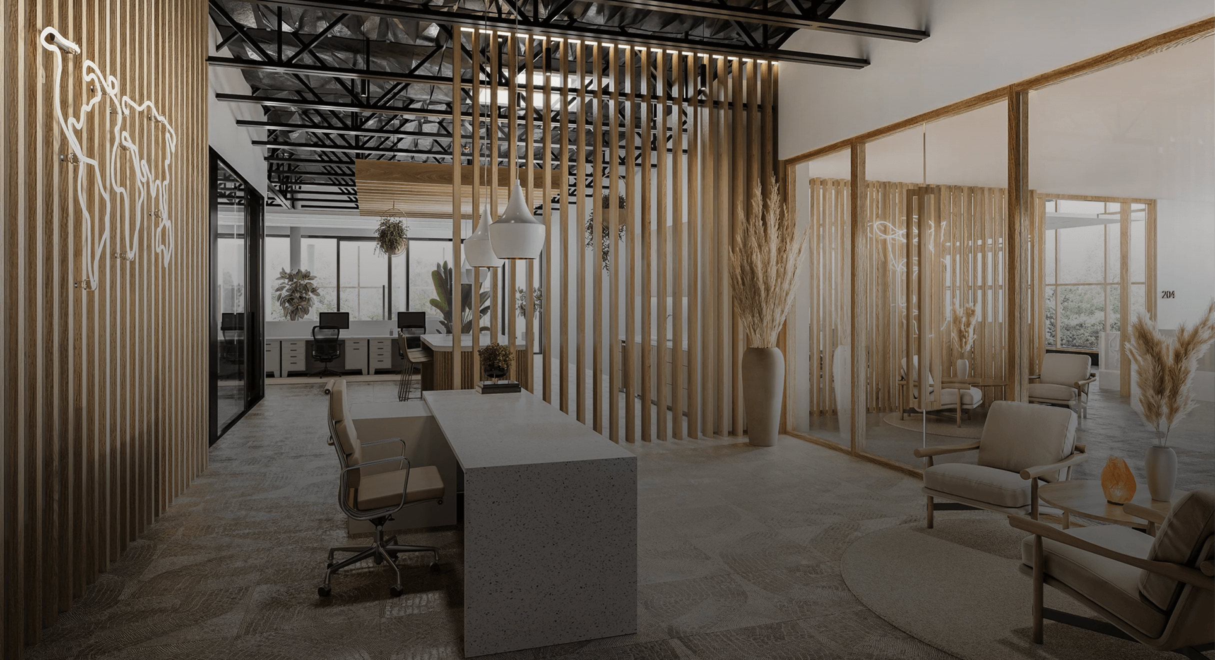 Interior rendering from The View portfolio.