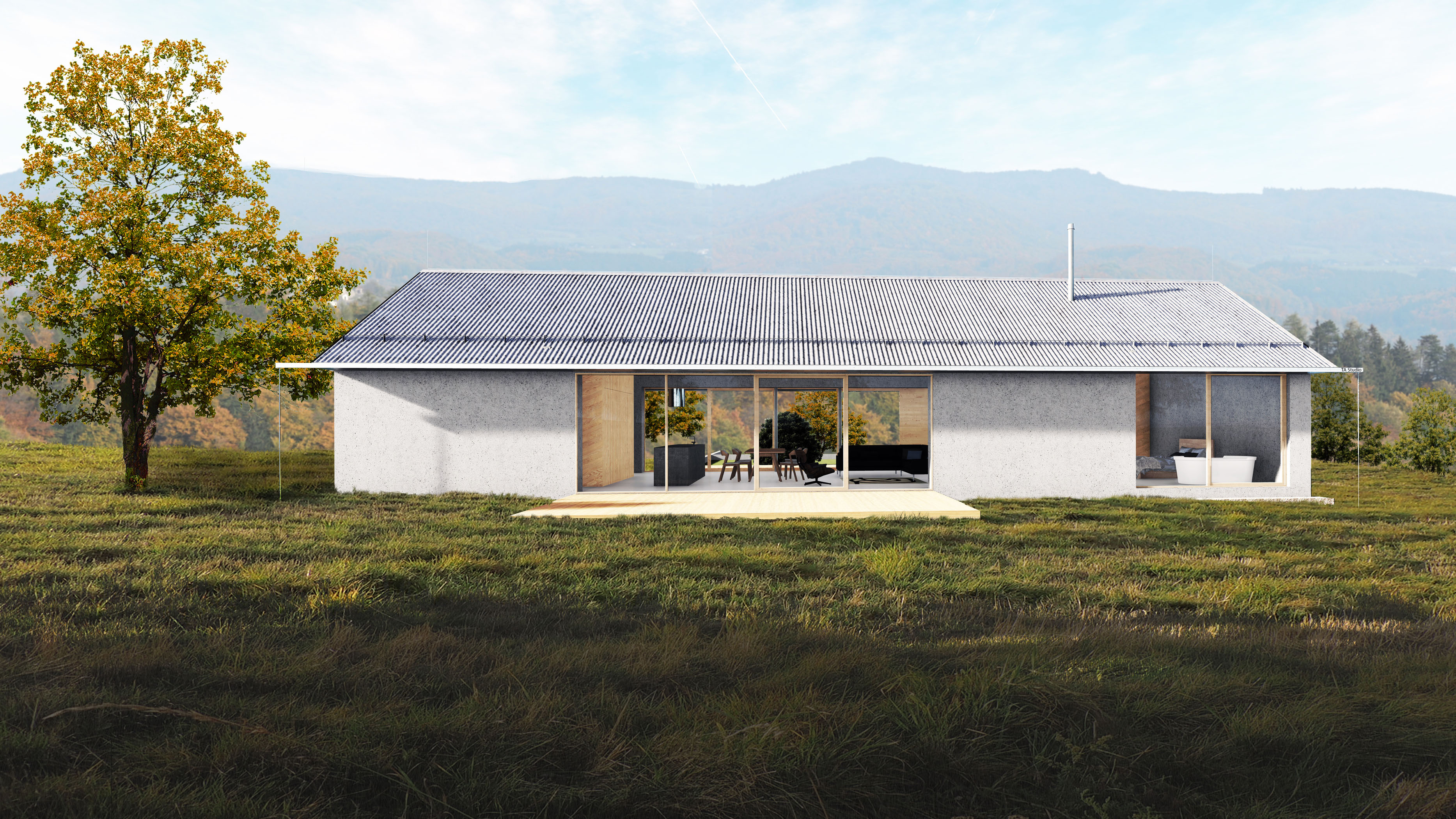 House in nature