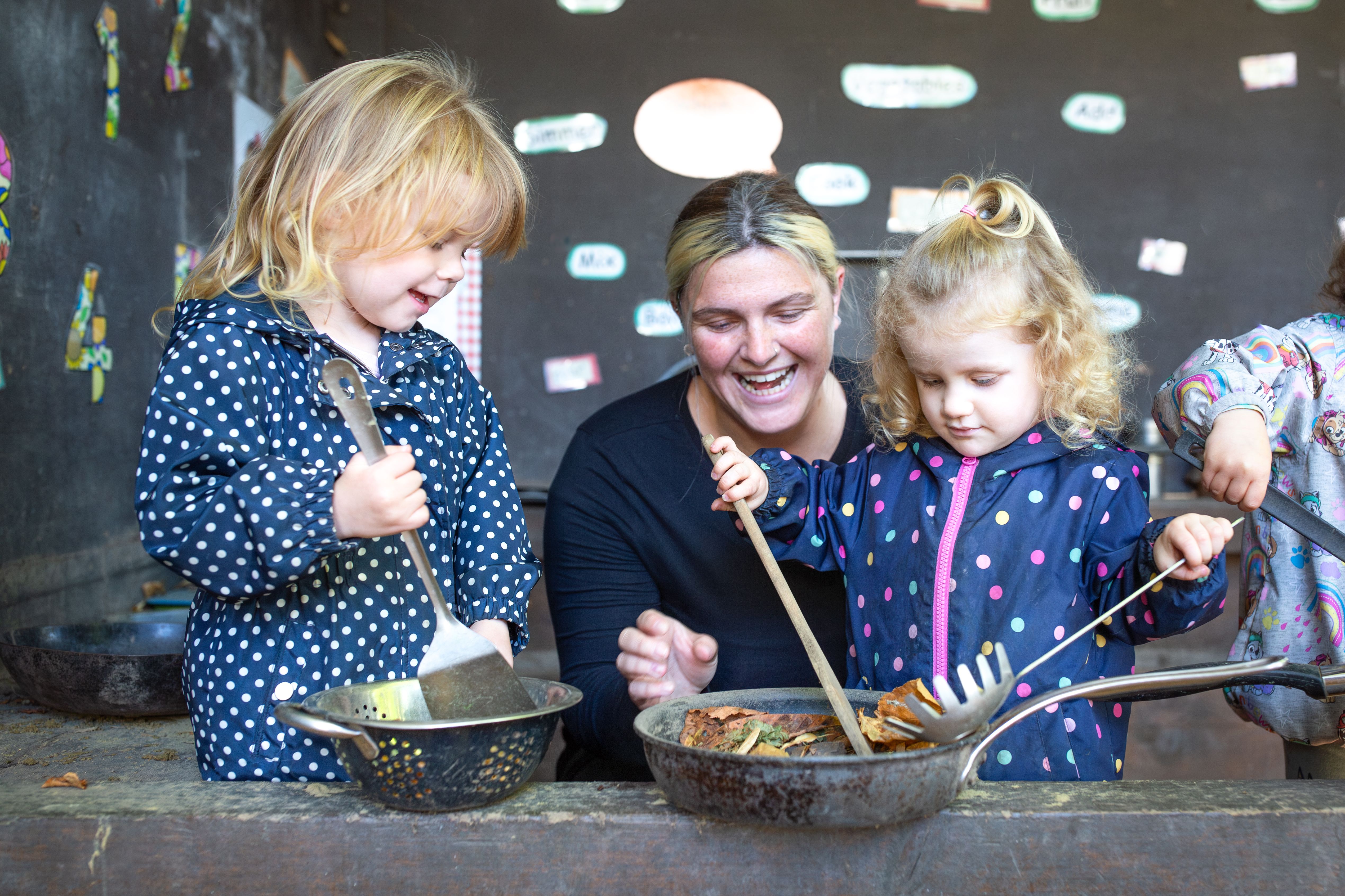 Nature-inspired play environment, Educational outdoor play resources, Childcare in Chesterfield UK, Play-based learning outdoors,