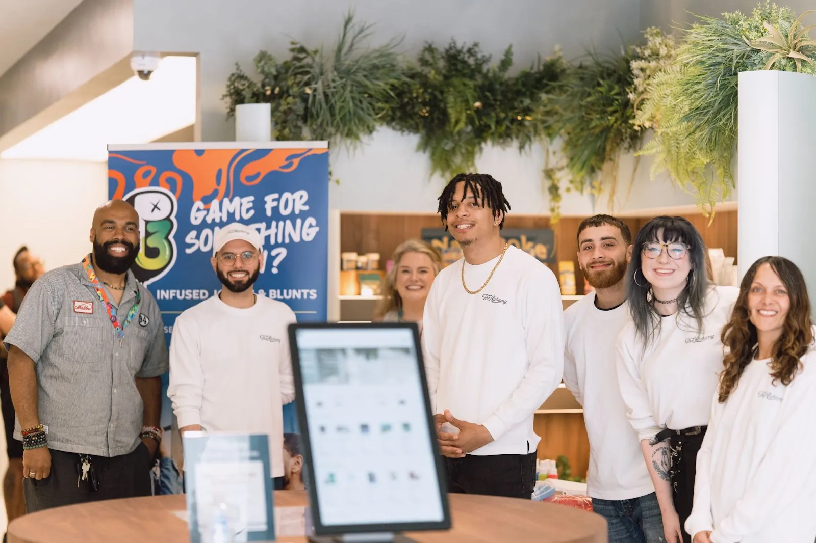 Team photo of The Alchemy’s budtenders. 