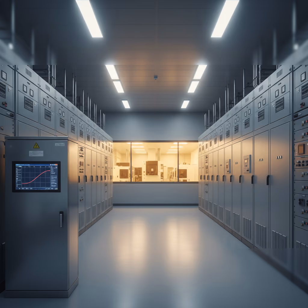 EcoXplore power quality monitoring at GlobalFoundries fab electrical substation