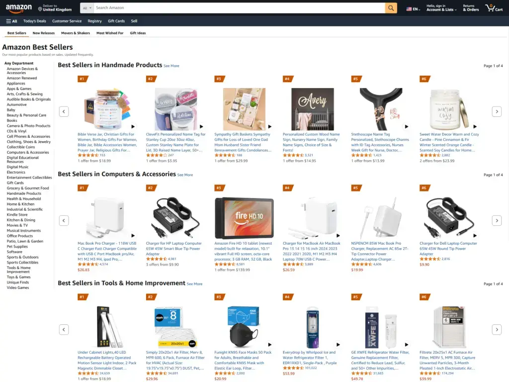 Amazon Best Sellers