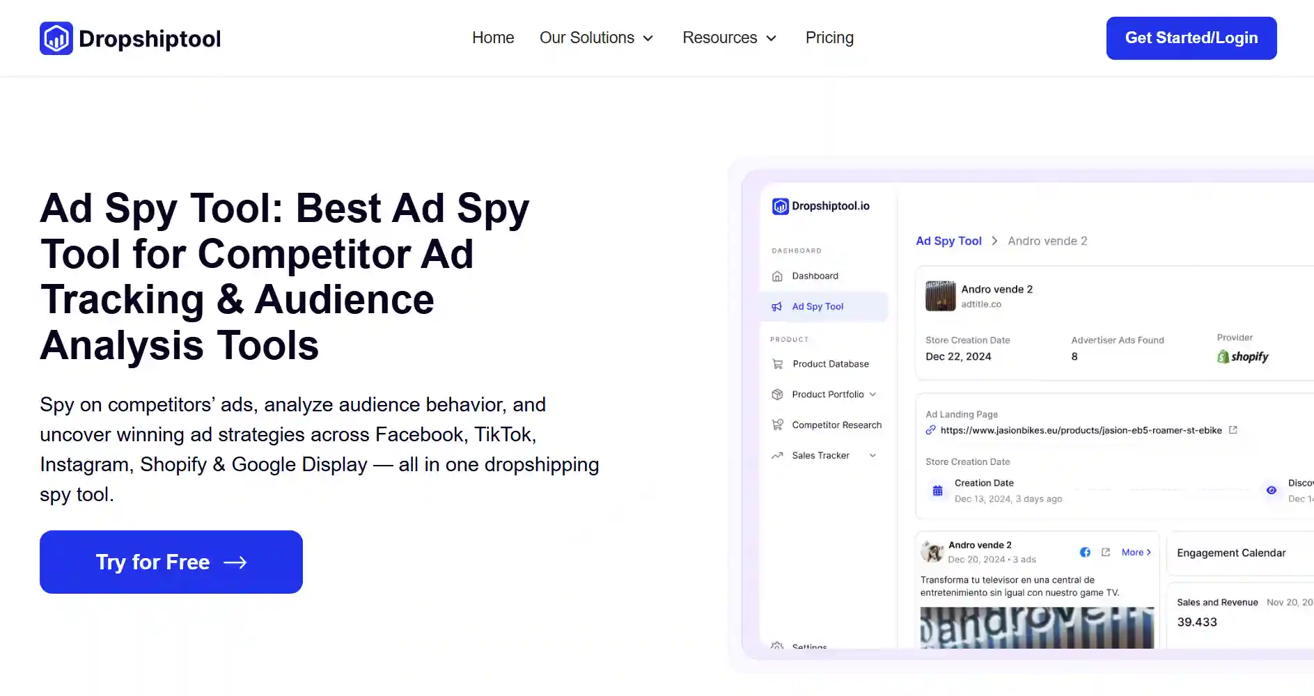 Dropshiptool Ads Spy Tool