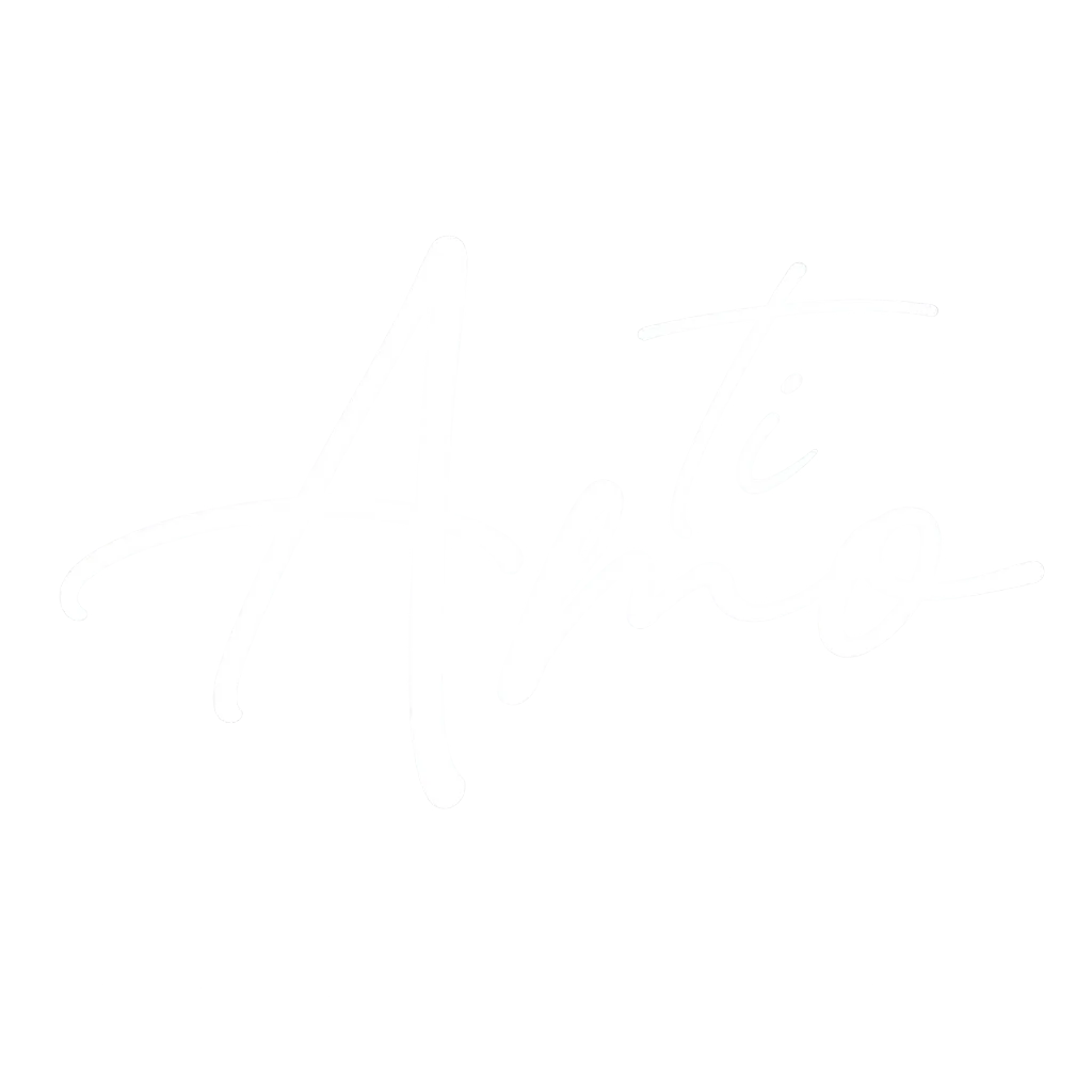 White handwritten cursive word 'Arte' on a transparent background.