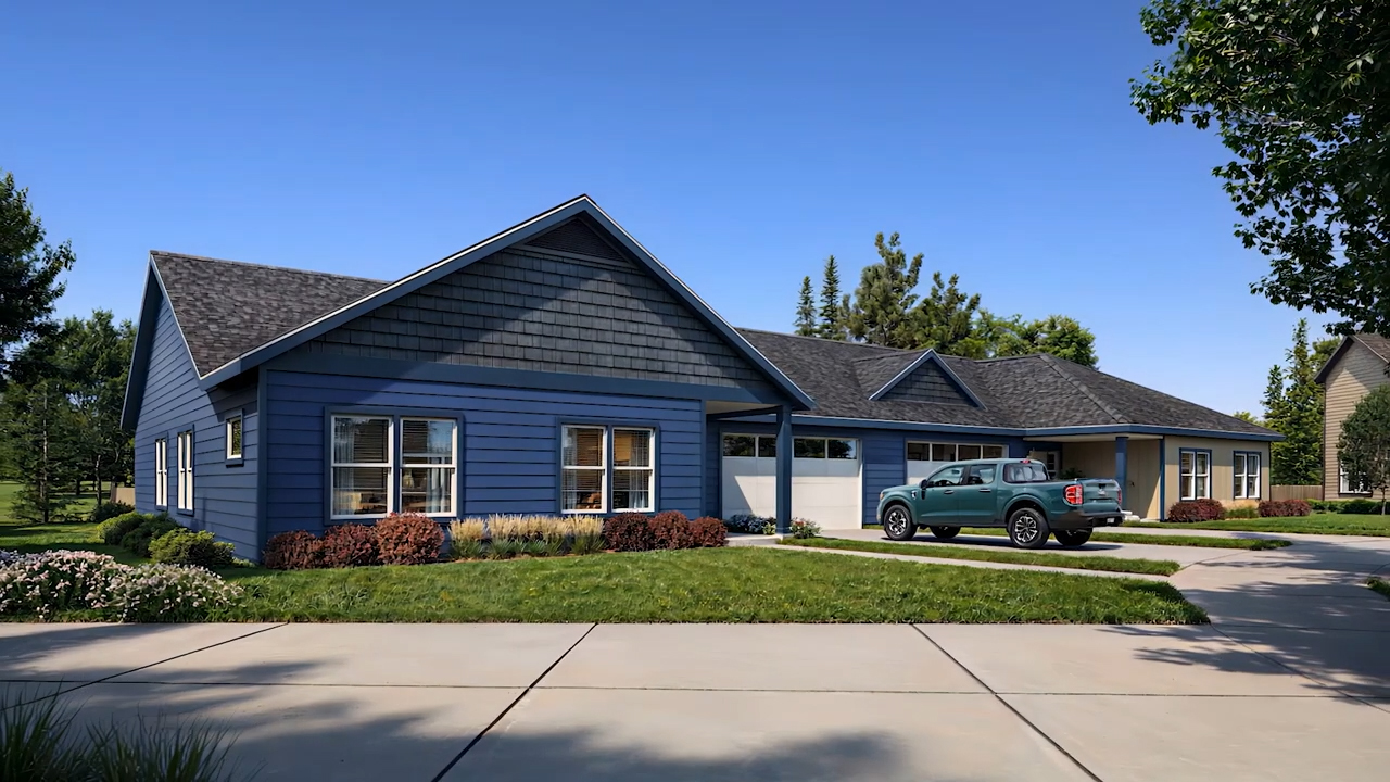 Full CGI 3D animation for single-family home development marketing