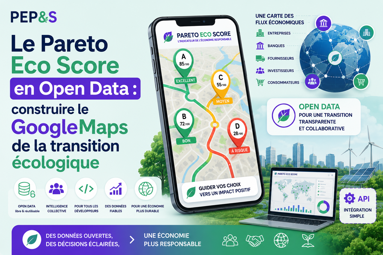 Le Pareto Eco Score en Open Data : construire le Google Maps de la transition écologique