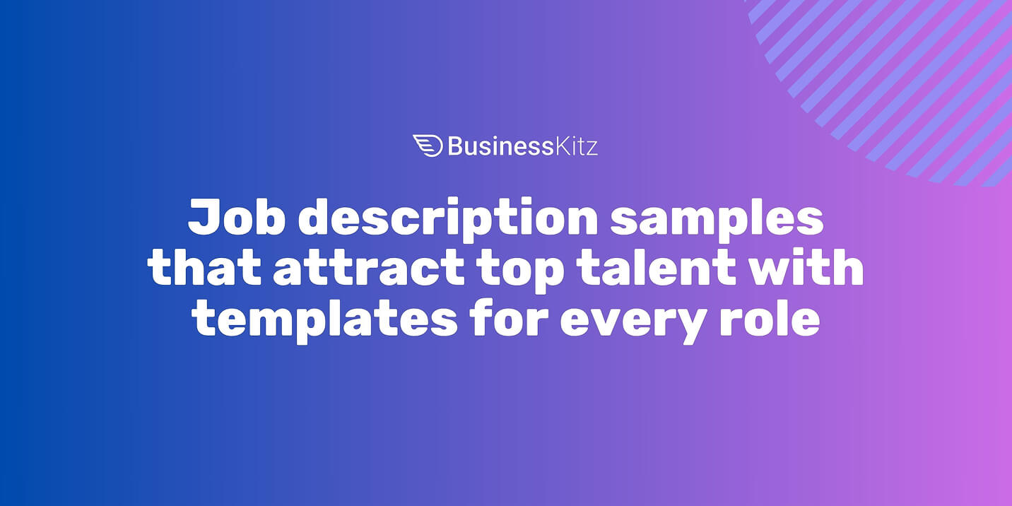 Job description samples that attract top talent with templates for every role artwork