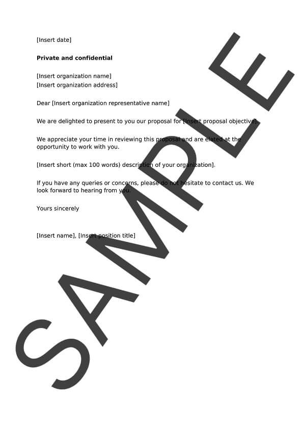Proposal Template Sample