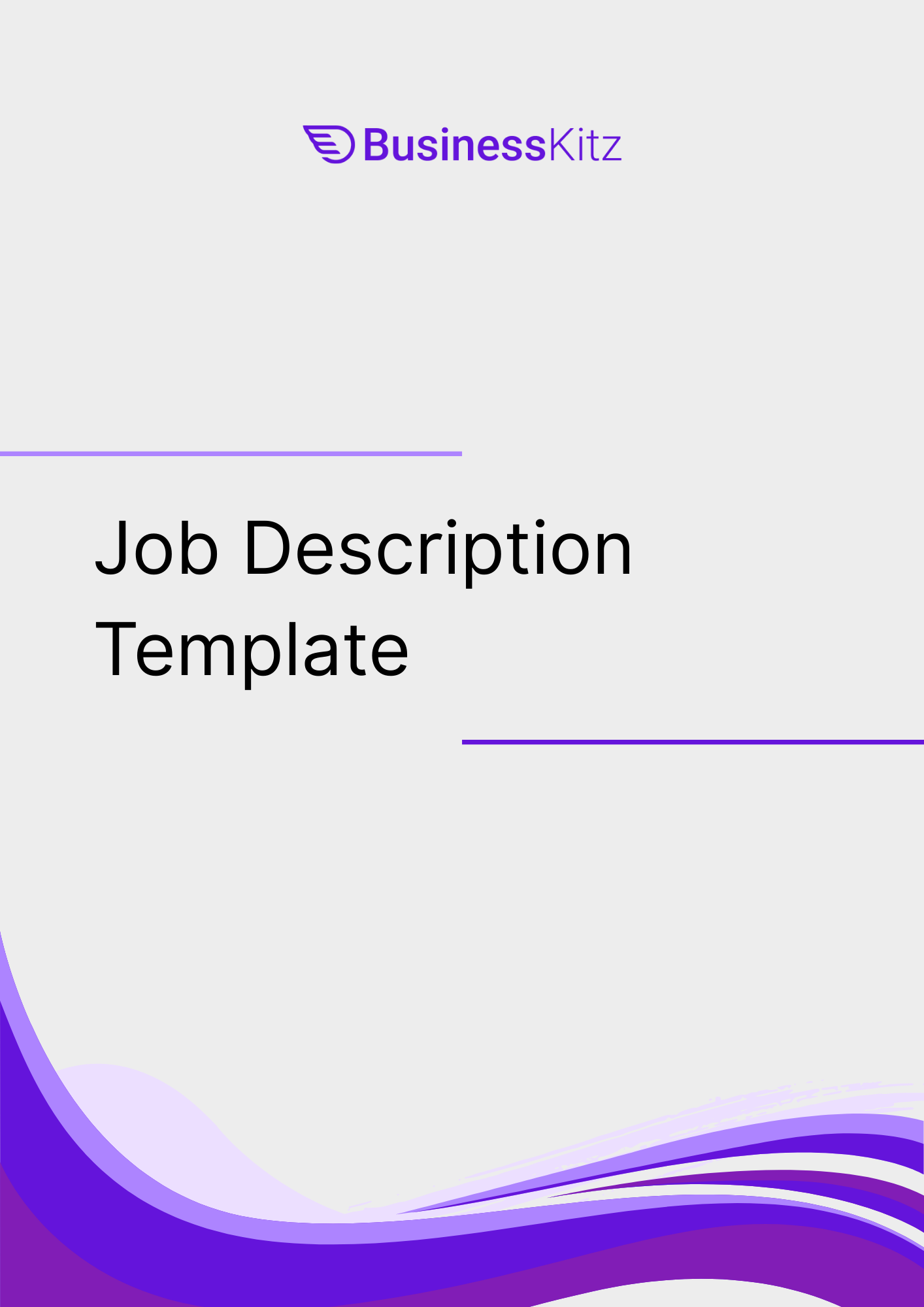 Job Description Template 