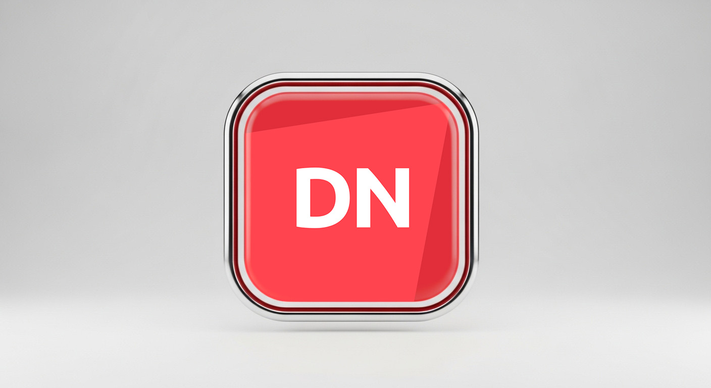 Red DN icon representing Deriv Nakala, Deriv’s new copy trading app designed for setting up and managing signal provider accounts.