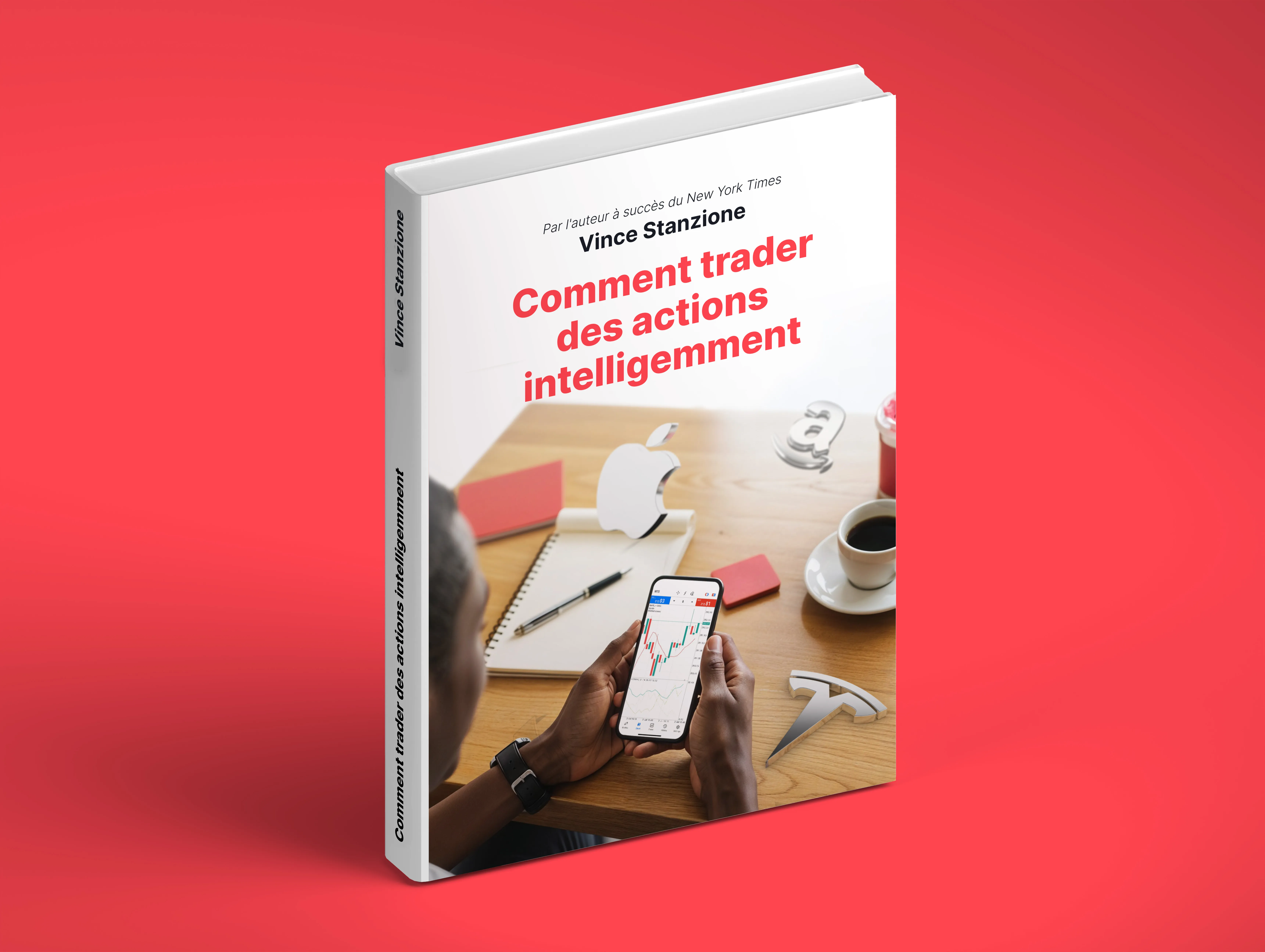 Cover of eBook "Introduction to Trading Financial Accumulator Options with Deriv" by Vince Stanzione, featuring an upward arrow.