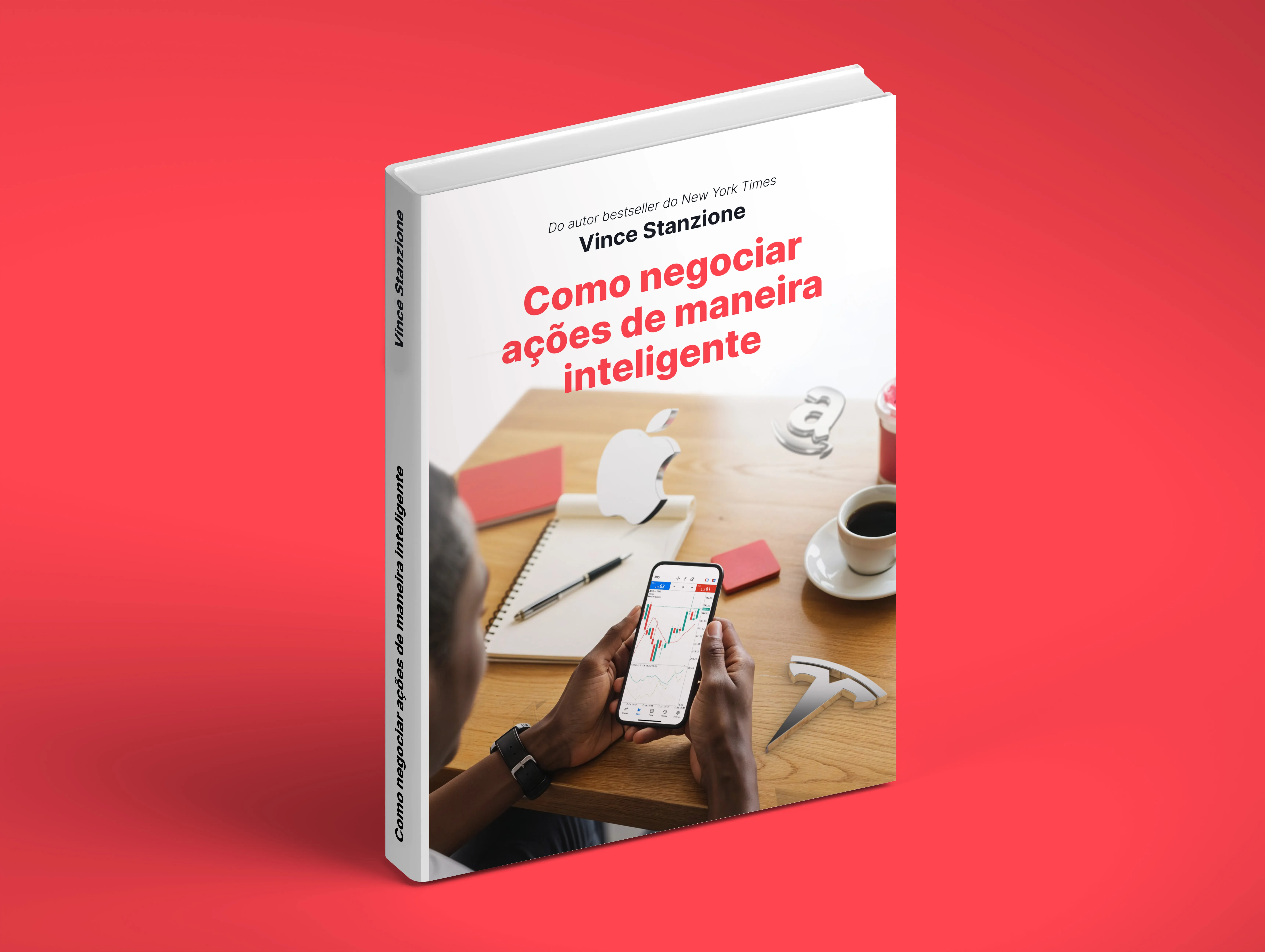 Cover of eBook "Introduction to Trading Financial Accumulator Options with Deriv" by Vince Stanzione, featuring an upward arrow.