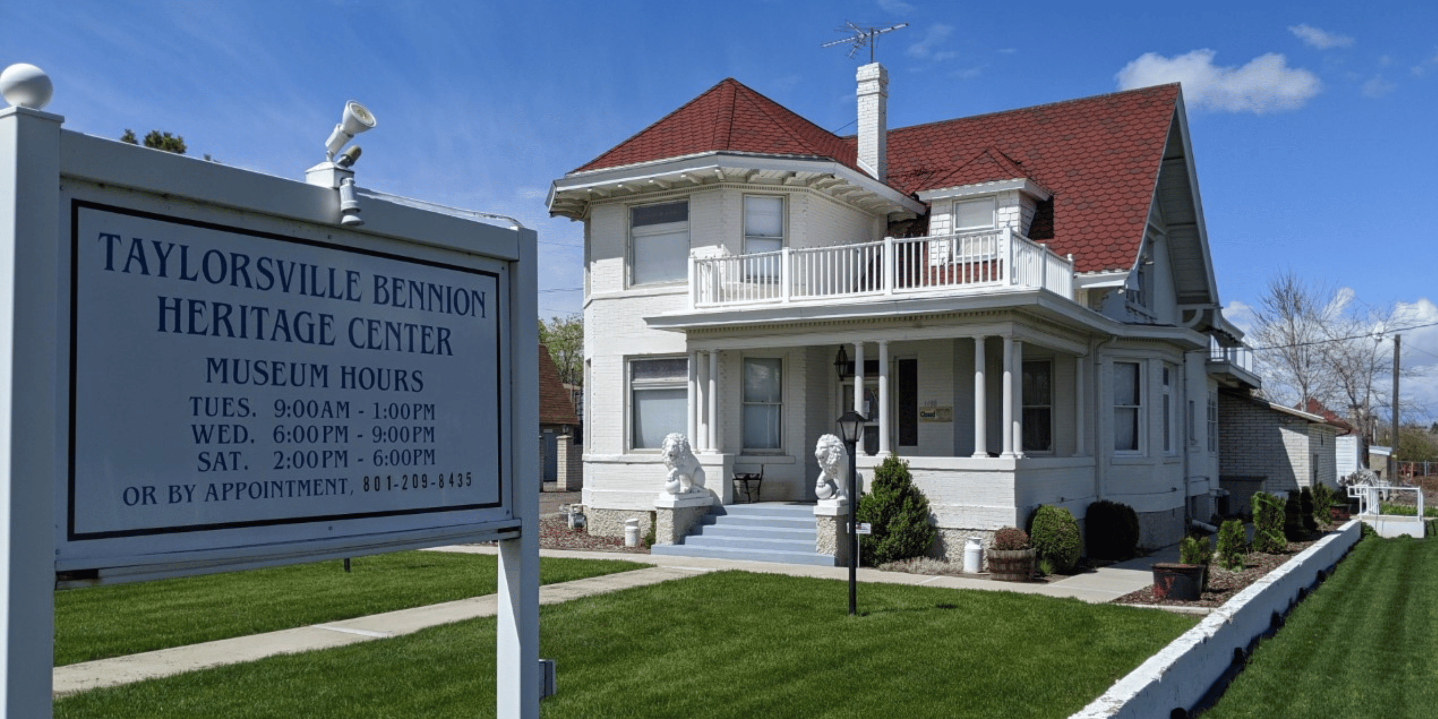 Well-maintained front lawn at Taylorsville Heritage Center showcasing Activescapes Landscaping’s premium service quality