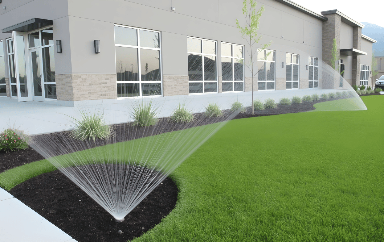 Activescapes delivering commercial property maintenance in Centerville UT, ensuring healthy lawns, irrigation, and curb appeal for businesses.