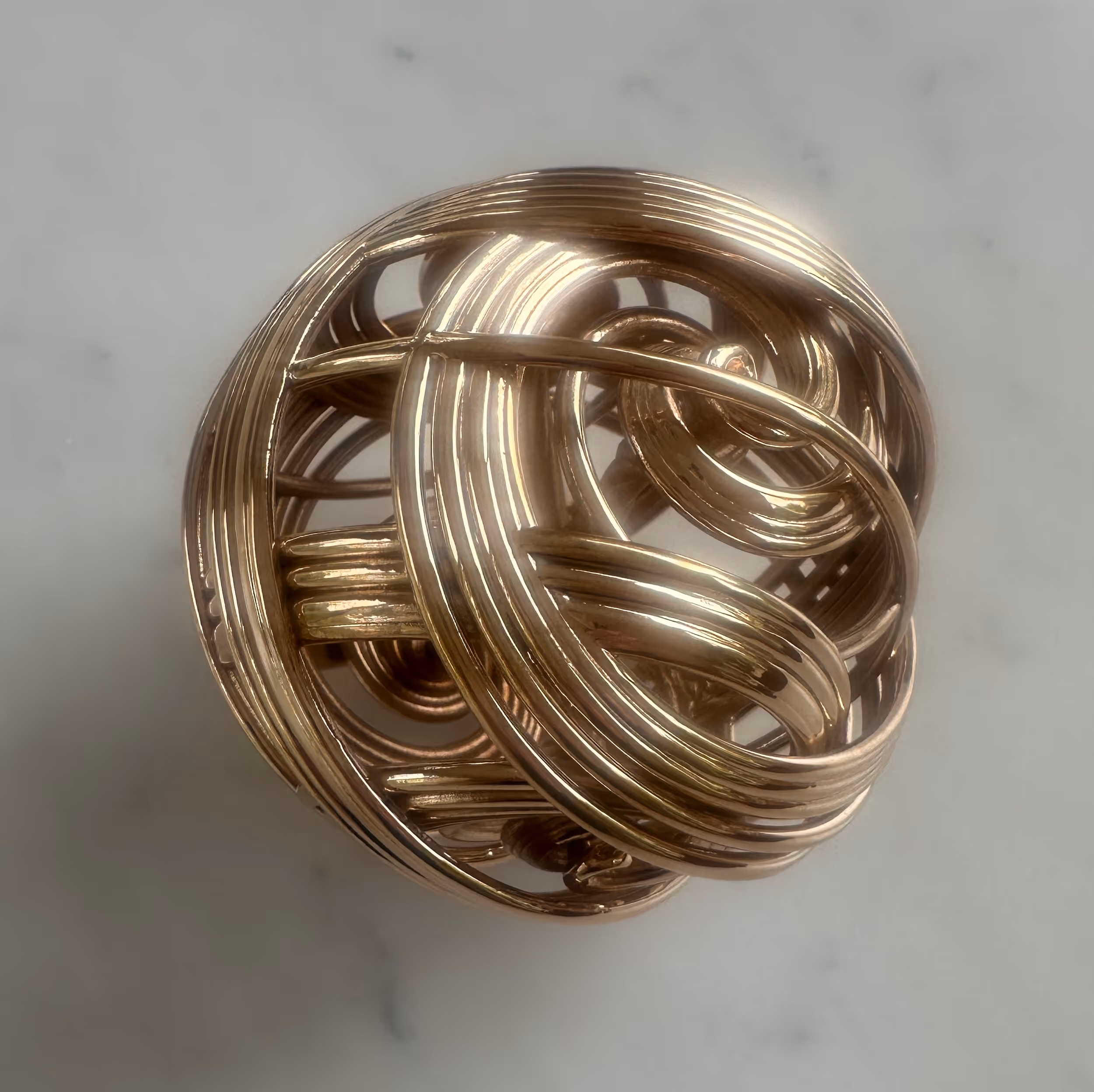 Brass on Marble