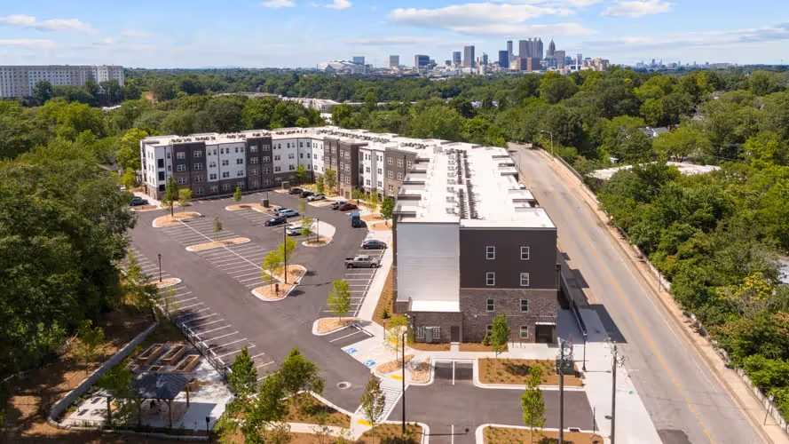 the steede aerial view