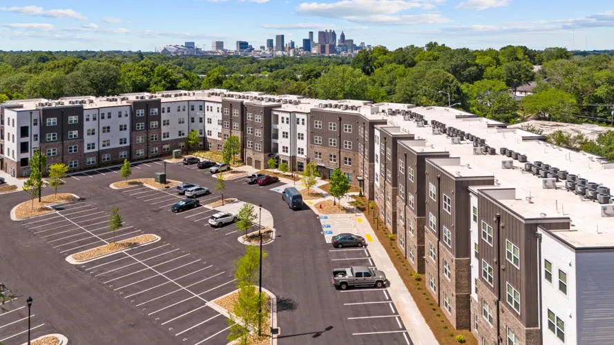 steede parking lot aerial view