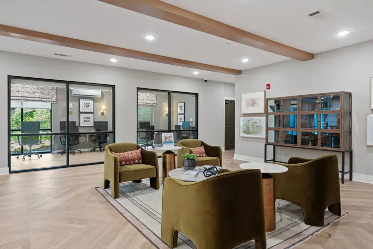 community seating and business center