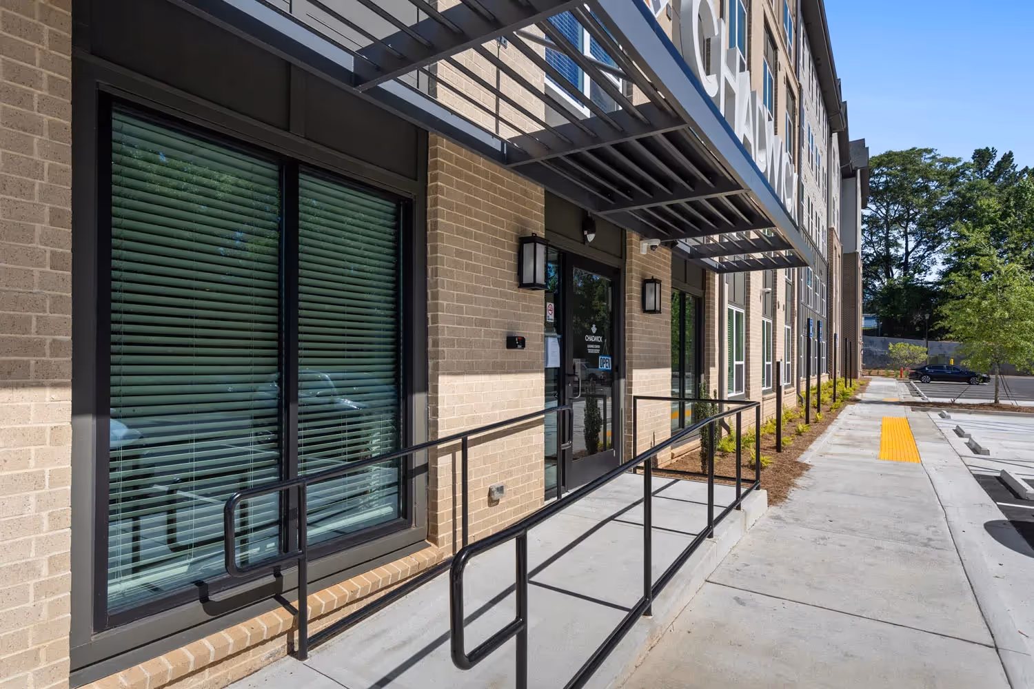 Building exterior walk-up