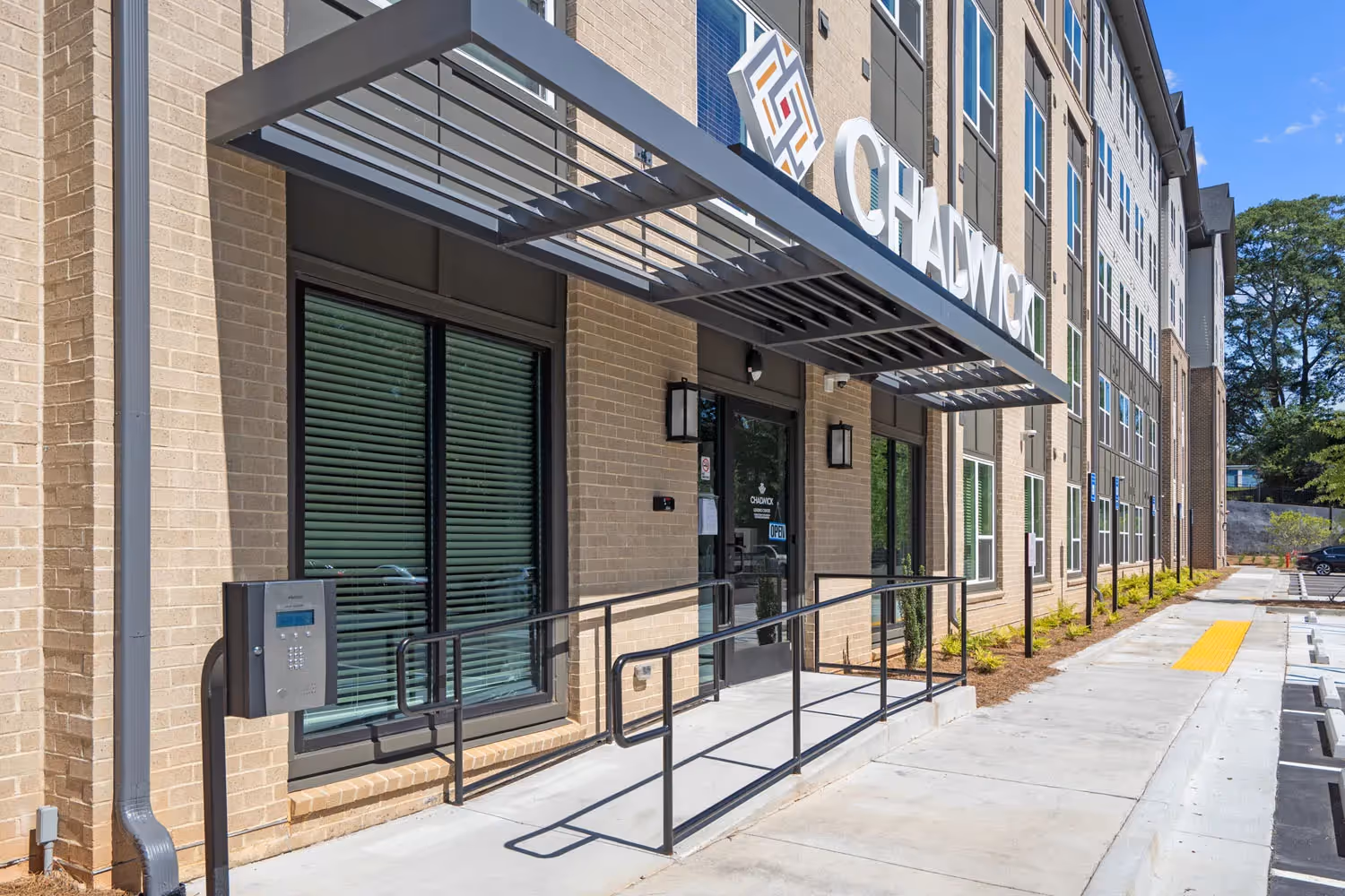 Building exterior entrance