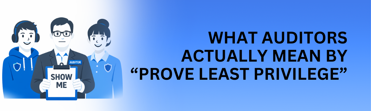 An auditor asks two cybersecurity team member if they can prove least privilege access.