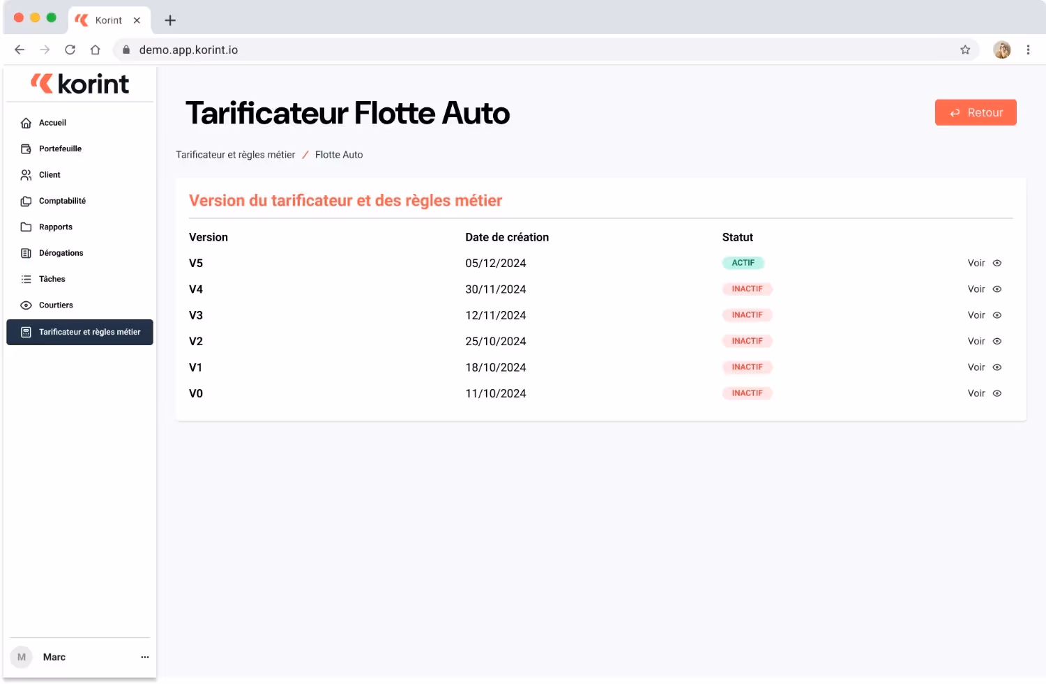 Korint API pricing: digital pricing engine, versioning, data enrichment, secure APIs.