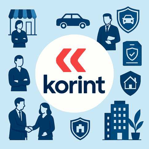 Diverse insurance clients using Korint’s modular platform for growth and digital transformation