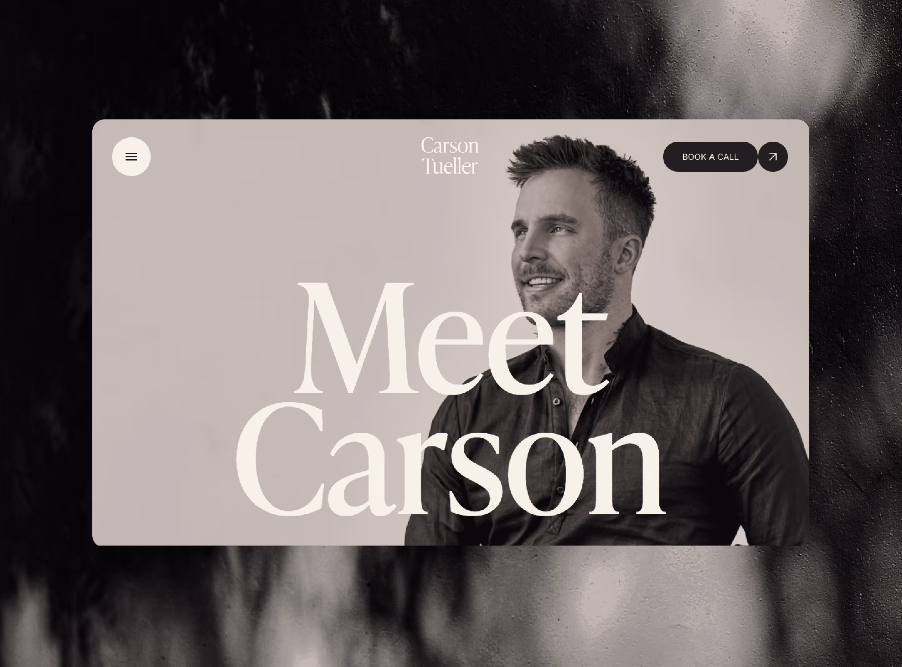 Speaker and coach Webflow website – Carson Tueller