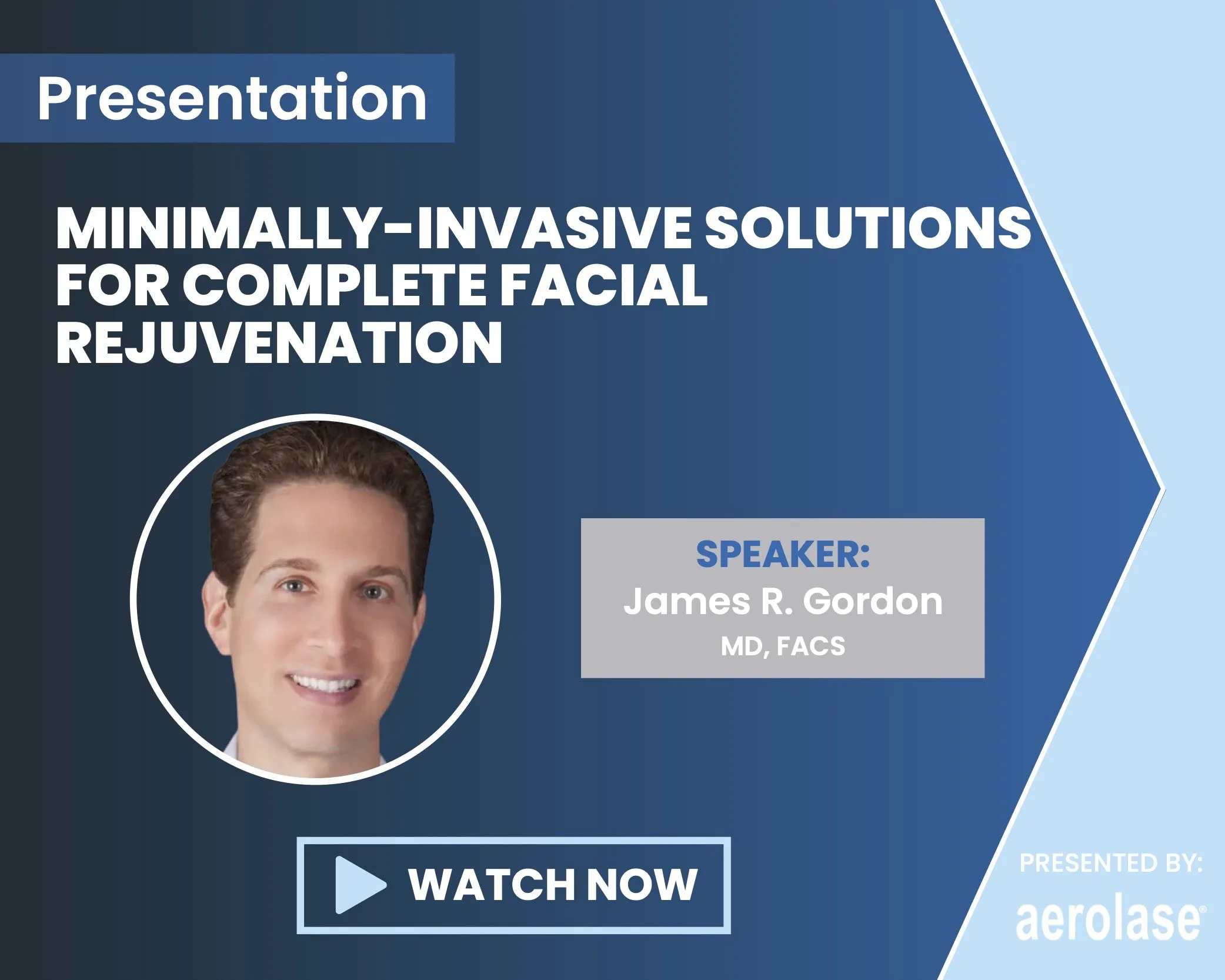 James R. Gordon James Newman and Lopa Y. Gupta Minimally-invasive Solutions for Complete Facial Rejuvenation Aerolase Webinar||
