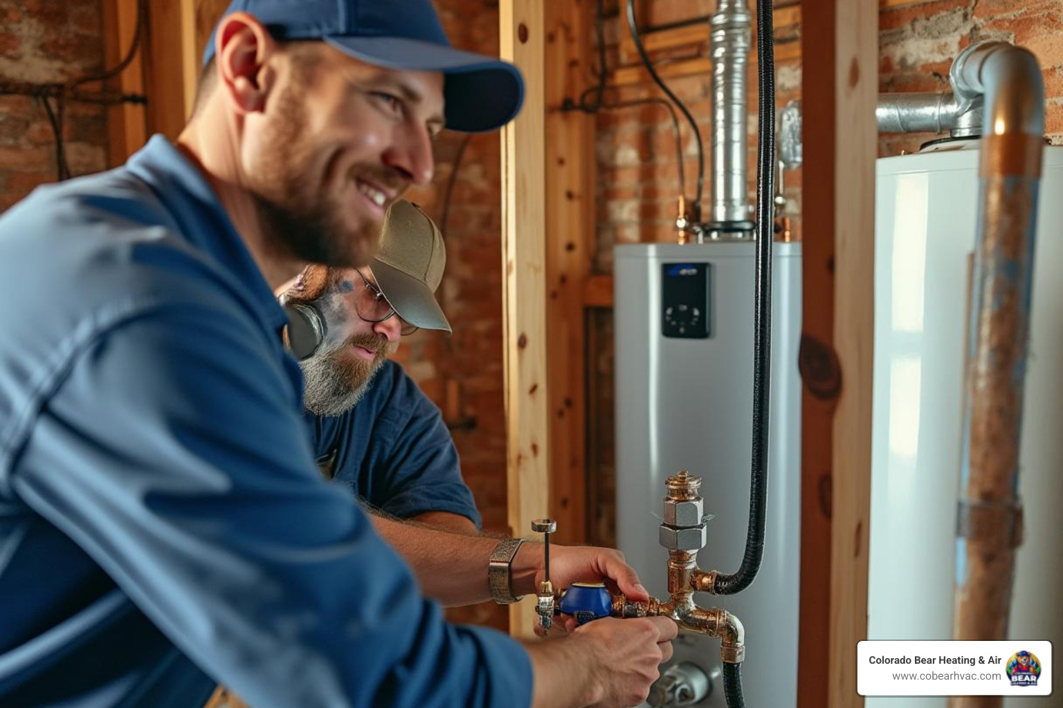 new tanked water heater being installed - repair hole in hot water tank new tanked water heater being installed - repair hole in hot water tank