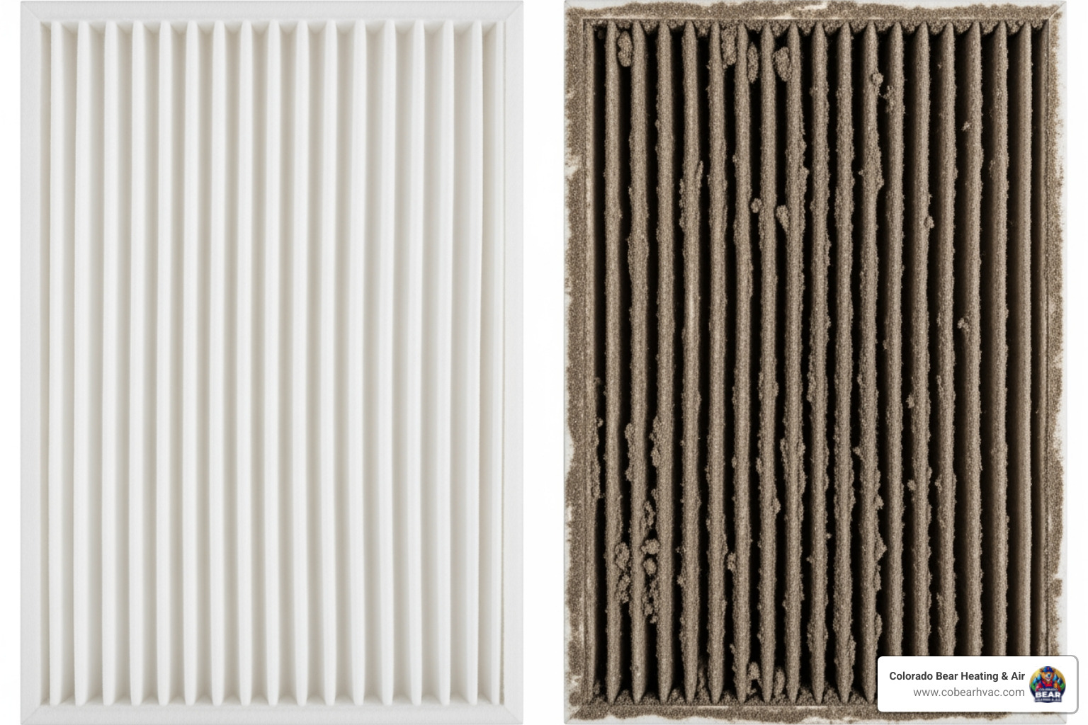 clean vs dirty furnace filter - affordable heating repair in sedalia, co clean vs dirty furnace filter - affordable heating repair in sedalia, co