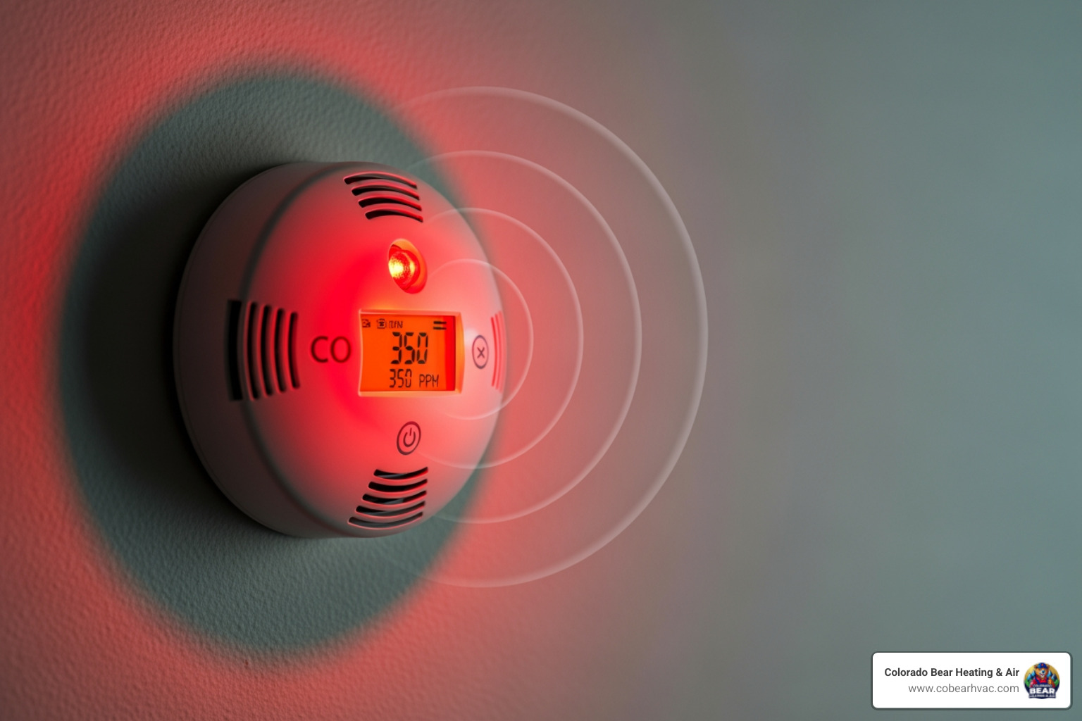 a carbon monoxide detector alarming - emergency heating repair in ken caryl, co