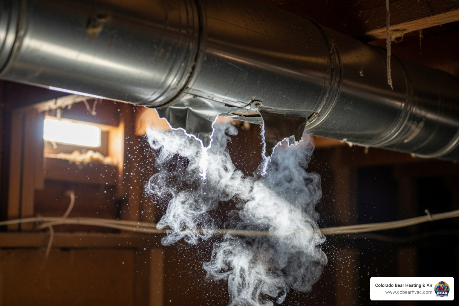 air leaking from a tear in ductwork - uneven cooling fix castle rock air leaking from a tear in ductwork - uneven cooling fix castle rock