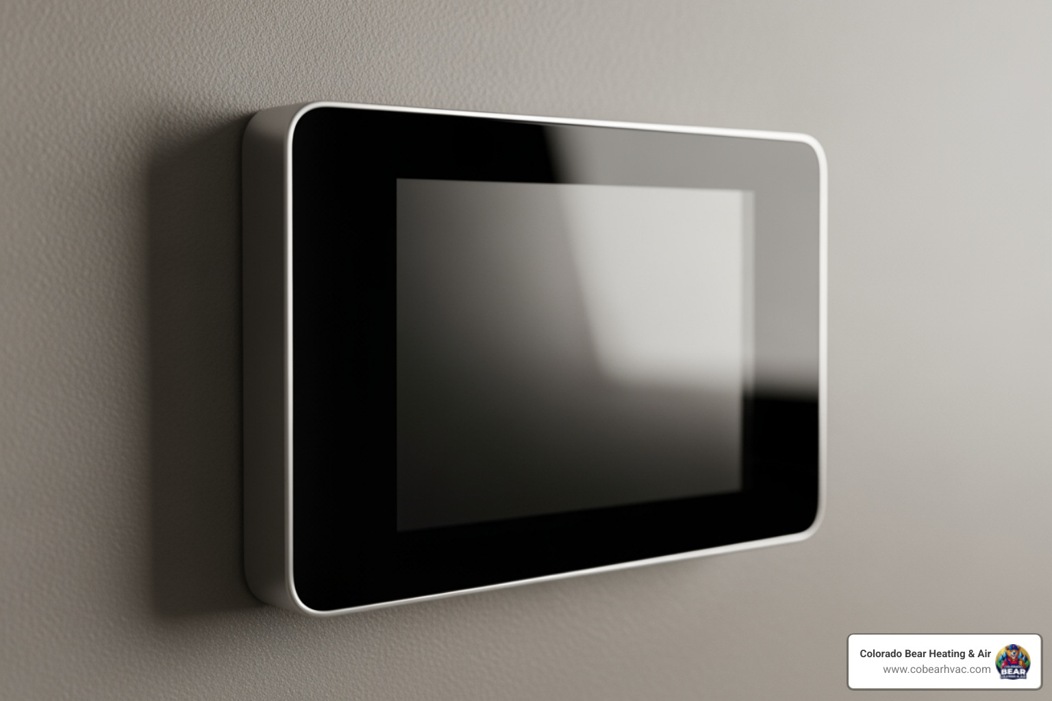 A thermostat displaying an error message or blank screen - furnace repair castle rock co