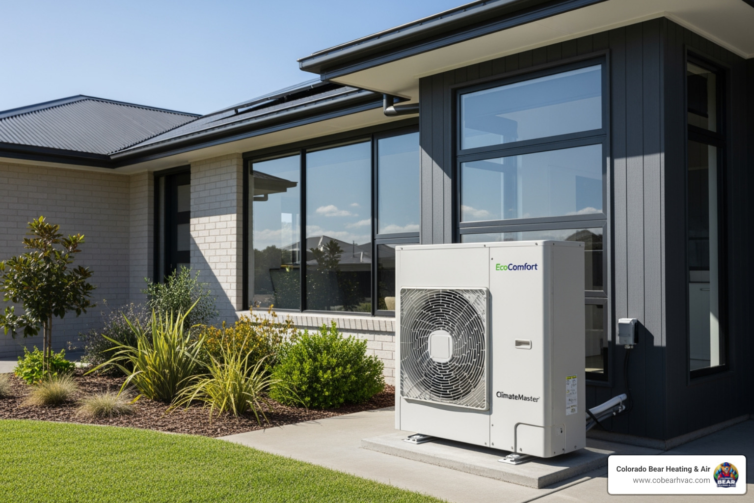 Infographic showing heat pump operation in both summer and winter modes, illustrating how refrigerant cycles transfer heat from outdoors to indoors during winter heating and from indoors to outdoors during summer cooling, with labeled components including outdoor unit, indoor air handler, compressor, and reversing valve - heat pump installation centennial