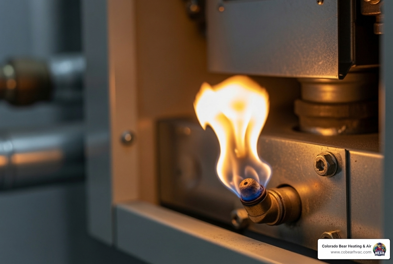 infographic showing critical commercial furnace warning signs including strange noises, unusual smells, uneven heating, increased energy bills, frequent cycling, weak airflow, yellow pilot light, and gas odors, with icons indicating which require immediate professional attention versus scheduled maintenance - furnace repair aurora co infographic showing critical commercial furnace warning signs including strange noises, unusual smells, uneven heating, increased energy bills, frequent cycling, weak airflow, yellow pilot light, and gas odors, with icons indicating which require immediate professional attention versus scheduled maintenance - furnace repair aurora co