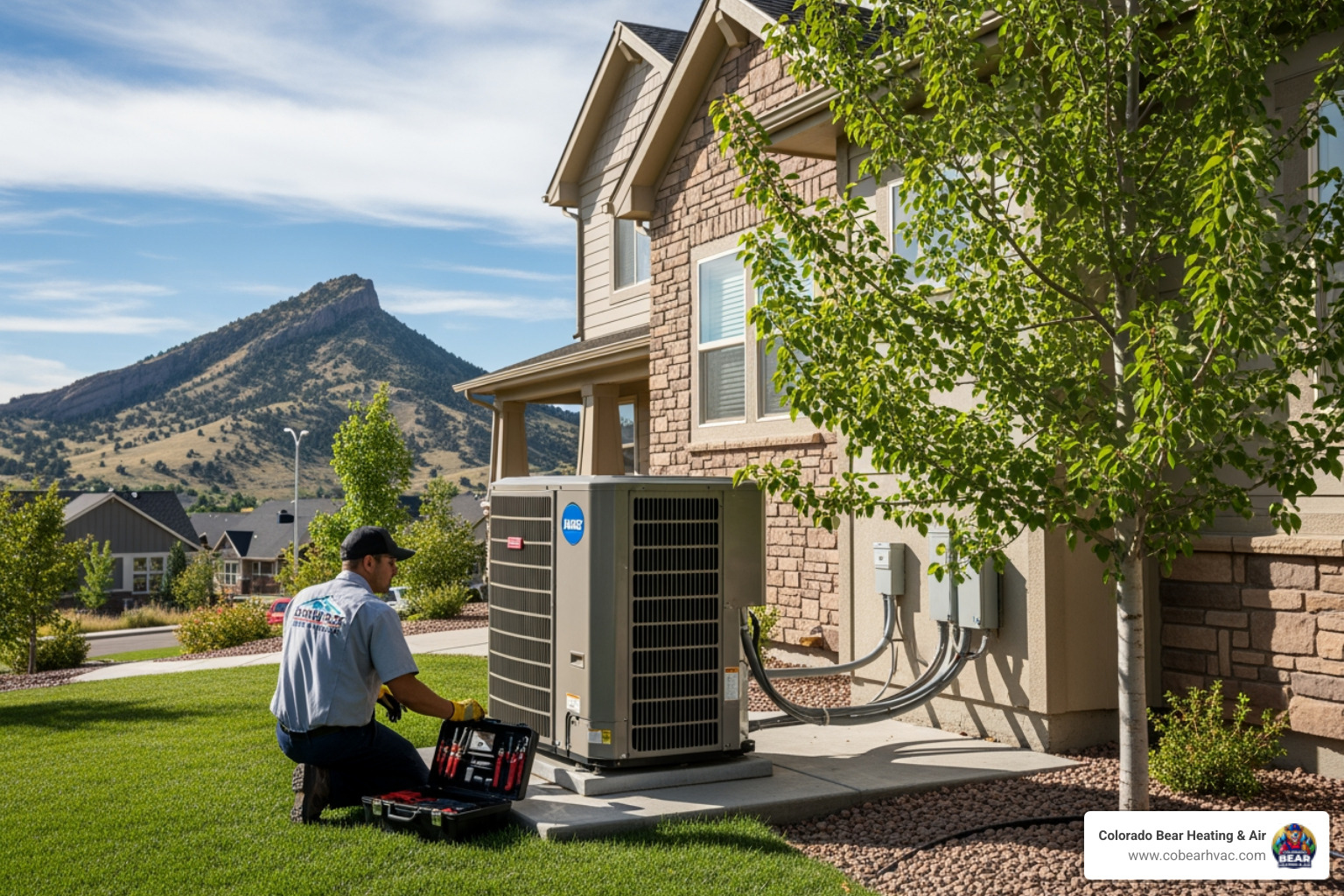 infographic showing how heat pumps transfer heat between indoors and outdoors in both heating and cooling modes, with arrows indicating heat flow direction and labels for summer cooling mode and winter heating mode - heat pump services best in castle rock, co