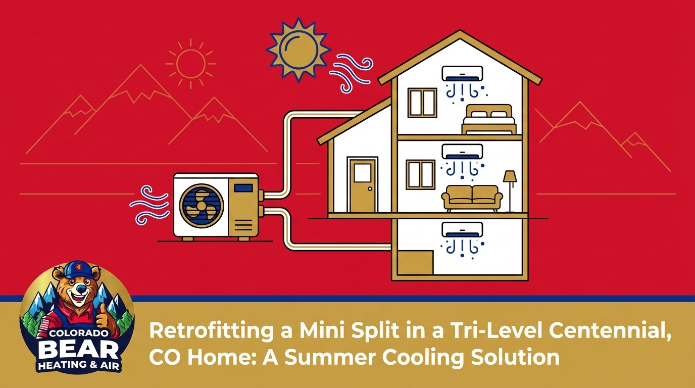 Retrofitting a Mini Split in a Tri-Level Centennial Home: A Summer Cooling Solution