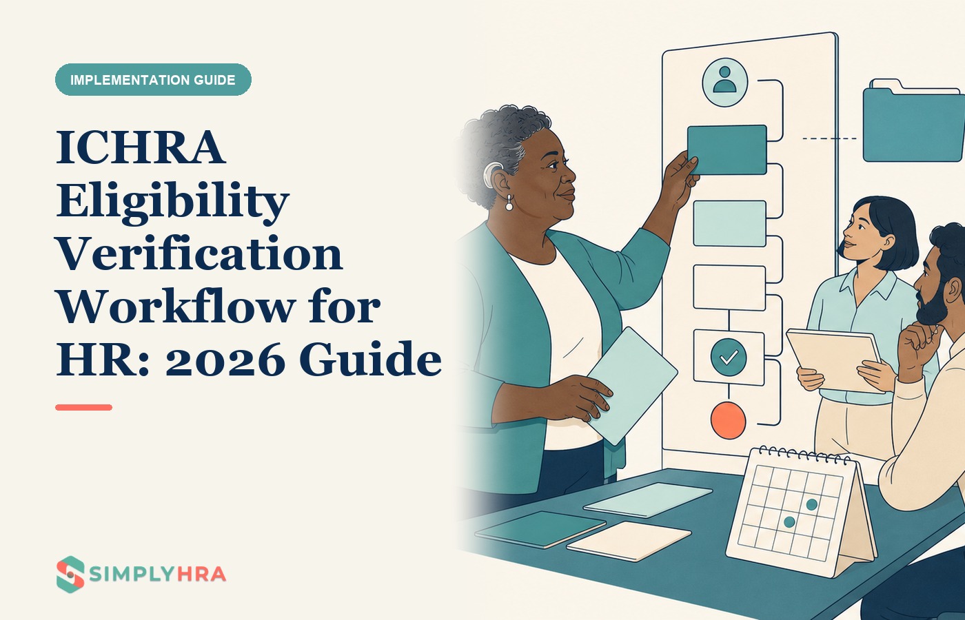 SimplyHRA illustration: ICHRA Eligibility Verification Workflow for HR: 2026 Guide