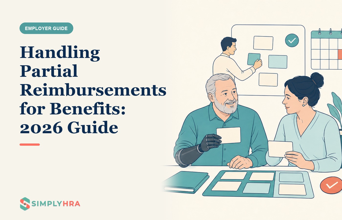 SimplyHRA illustration: Handling Partial Reimbursements for Benefits: 2026 Guide
