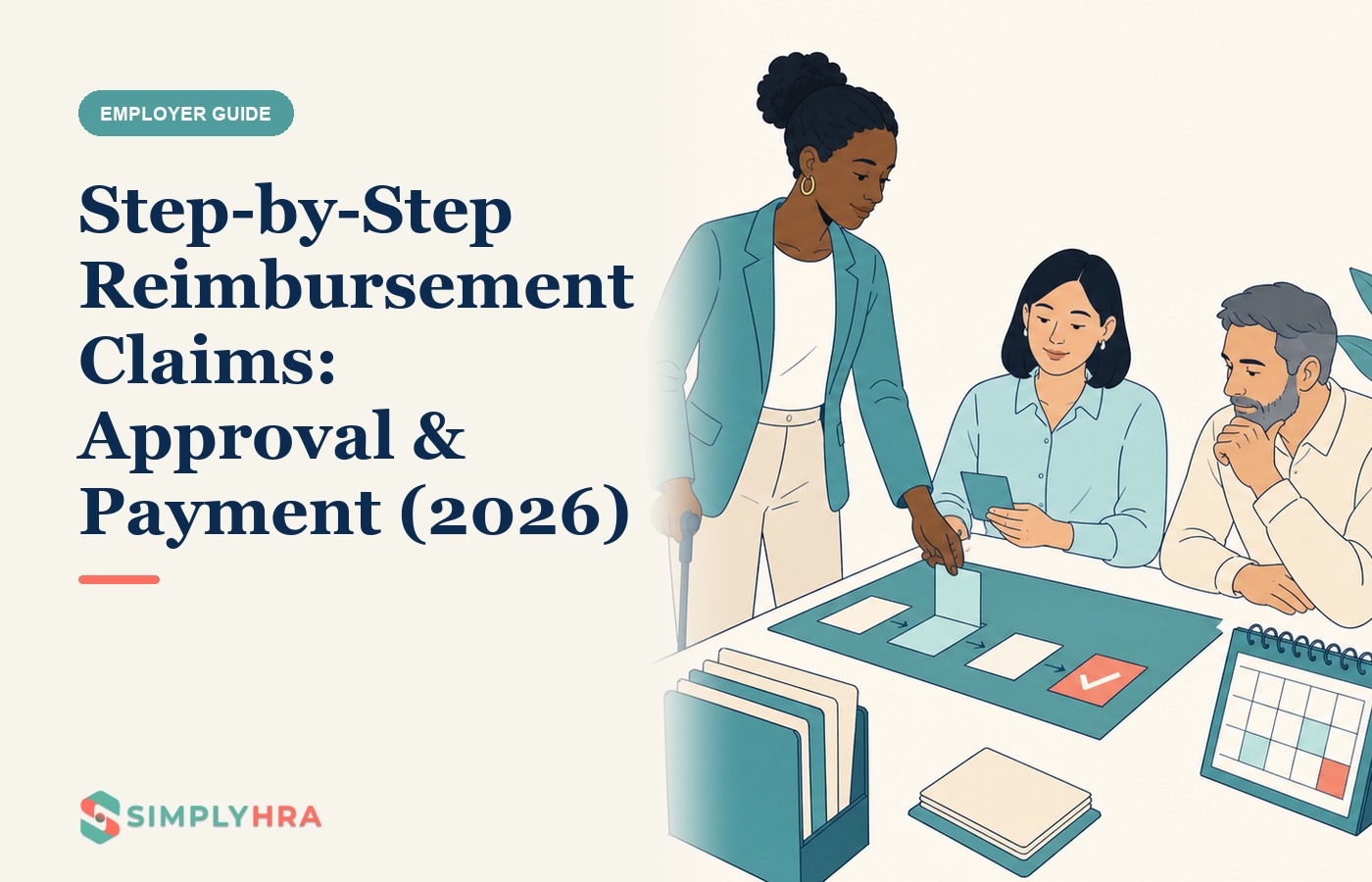 SimplyHRA illustration: Step-by-Step Reimbursement Claims: Approval & Payment (2026)