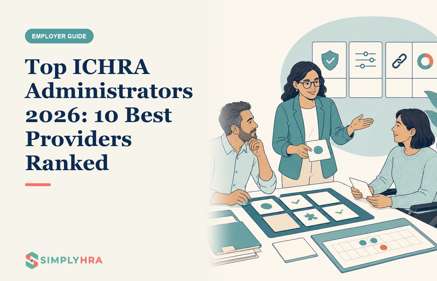 SimplyHRA illustration: Top ICHRA Administrators 2026: 10 Best Providers Ranked
