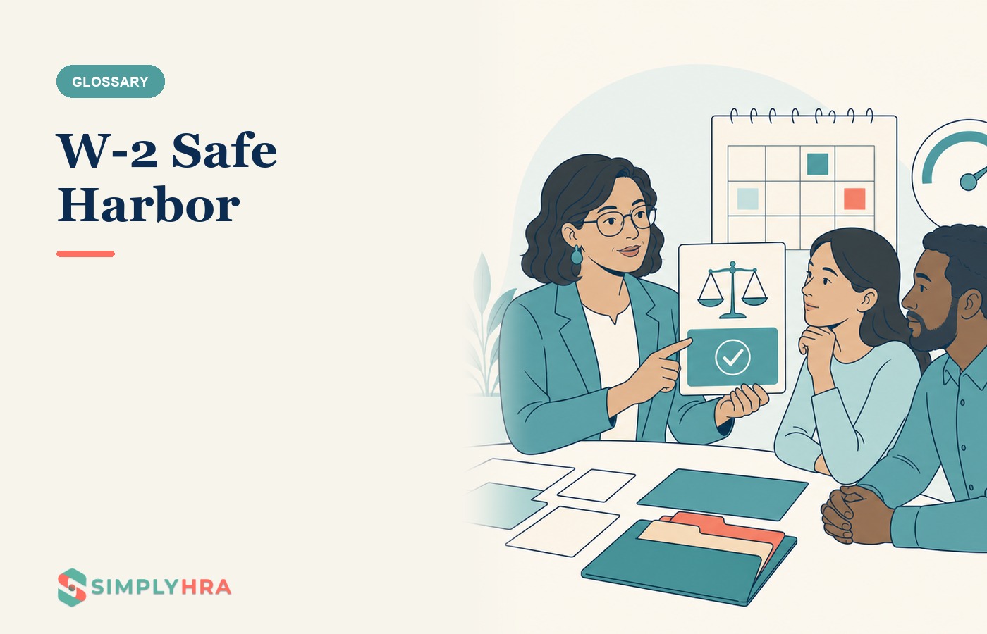 SimplyHRA illustration: W-2 Safe Harbor